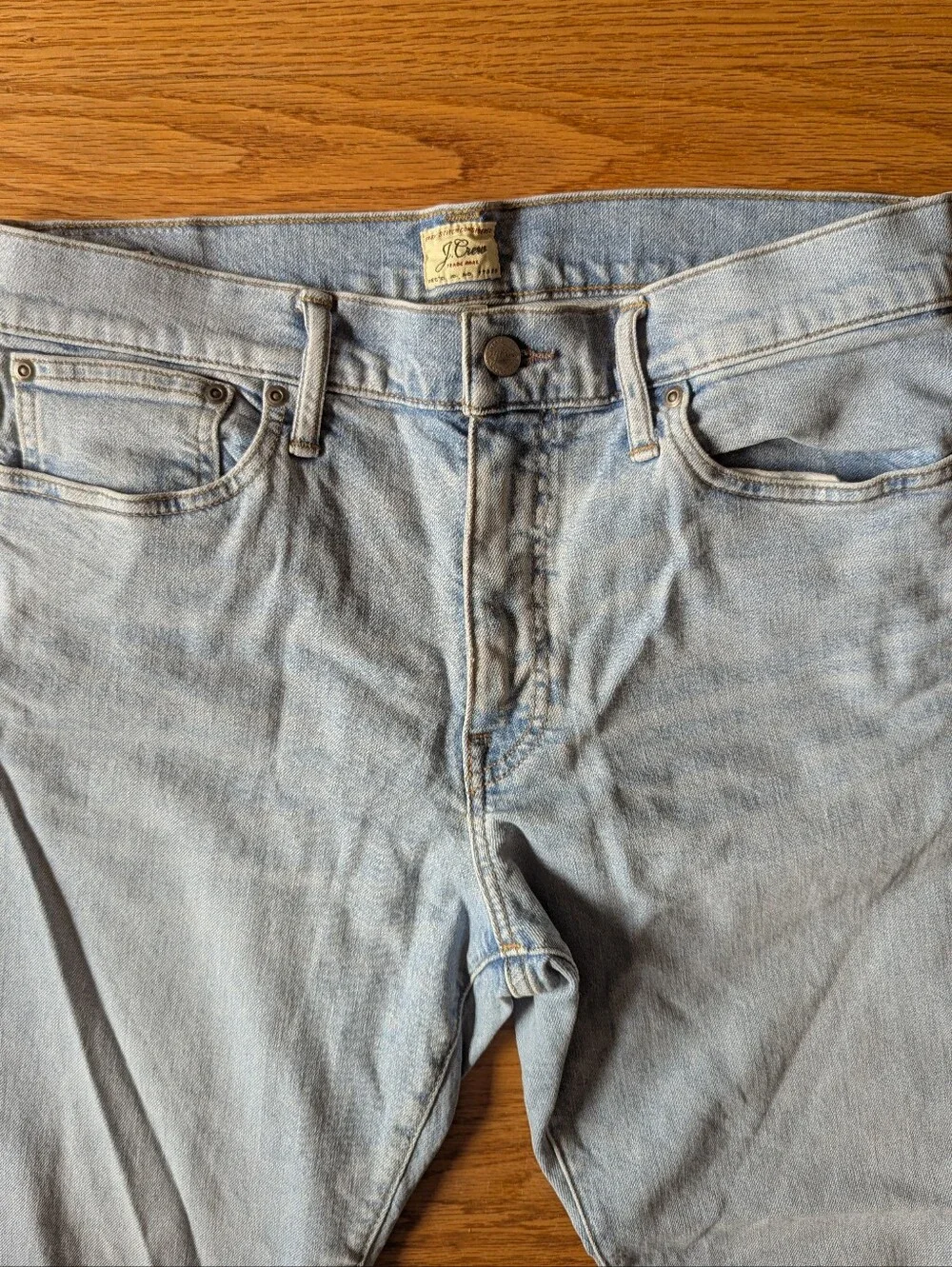 J. Crew Men's Light Wash 1040 Jeans, 33/32